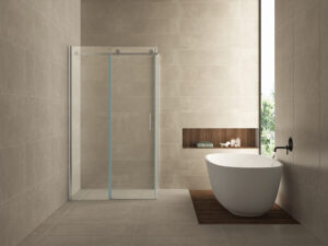 Wiesbaden Pared cabine met 1 schuifdeur 1200 x 800 x 2000 x 8 mm nano helder glas/chroom