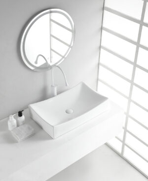 Xellanz Slide opzetwastafel 65,5 x 39,5 x 13,5 cm glans wit