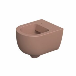 Xenz Gio rim free wandcloset verkort 47 cm, met vortexspoeling rose