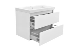 Xellanz Vision onderkast met 2 laden 60 x 46 cm Glans wit