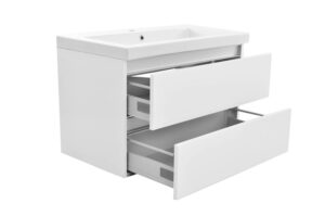 Xellanz Vision onderkast met 2 laden 80 x 46 cm Glans wit