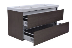 Xellanz Vision onderkast met 2 laden 100 x 46 cm Houtnerf grijs