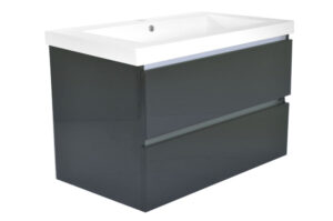 Xellanz Vision onderkast met 2 laden 80 x 46 cm hoogglans grijs