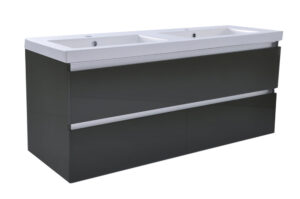 Xellanz Vision onderkast met 4 laden 2 uitsparingen 120 x 46 cm hoogglans grijs