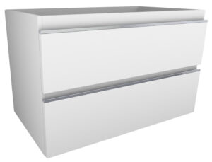 Xellanz Tigris onderkast met 2 laden 80 x 46 cm Glans wit