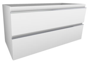 Xellanz Tigris onderkast met 2 laden 100 x 46 cm Glans wit